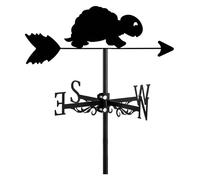 MEMEM Banderuola segnavento in Metallo a Forma di Oceano, Vita Marina, Animale Marino, Che Indica la direzione, Decorazioni da Giardino for Esterni, Fattoria, Cortile, Gazebo, Granchio(Turtle)