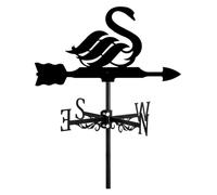 MEMEM Banderuola segnavento in Metallo a Forma di Oceano, Vita Marina, Animale Marino, Che Indica la direzione, Decorazioni da Giardino for Esterni, Fattoria, Cortile, Gazebo, Granchio(Swan)