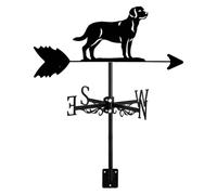 MEMEM Banderuola segnavento in Metallo, indicatore di Orientamento a Forma di Cane Terrier, Strumento di misurazione for Decorazione da Giardino, Patio e Cortile, con antiruggine(Hound)