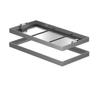 MEMEM Coperchio e Telaio for tombino in Acciaio Inossidabile 304, con Maniglia Nascosta, Coperchio Invisibile for tombino da Incasso for Sistema di tombini con Camera di ispezione(80x30x5cm)