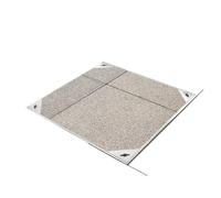 MEMEM Coperchio for Camera di ispezione Incassato, chiusino zincato e Telaio in Acciaio Inossidabile, Coperchio for tombino in Blocchi Invisibili, Coperchio for Scarico da Giardino(40x40x8cm)