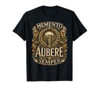 Memento Aubere Semper Latino Ironico Amanti Birra Maglietta