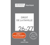 Mémento Droit de la famille 2026-2027