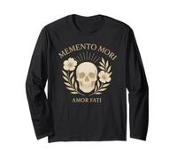 Memento Mori Amor Fati Latino Stoico Citazione Maglia a Manica