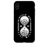 Memento Mori Live Well Skull Clessidra Stoica Stoicismo Teschi Custodia per iPhone XS Max