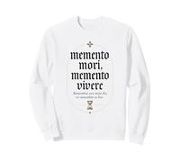 Memento Mori Memento Vivere Citazione Latina Filosofia Stoica Felpa