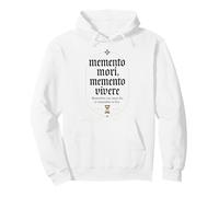 Memento Mori Memento Vivere Citazione Latina Filosofia Stoica Felpa con Cappuccio
