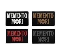 Memento Mori Morale Patches, Glow Skull PVC Hook Patch per Outdoor Gear
