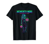 Memento Mori - Scheletro Gotico Cyberpunk Halloween Estetica Maglietta