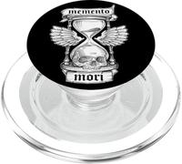 Memento Mori Skull Clessidra ali PopSockets PopGrip per MagSafe