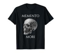 Memento Mori Stoic Philosophy Skull Skeleton Death Street Maglietta