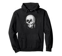 Memento Mori Stoicismo Teschio Illusione Tutto è Vanità Felpa con Cappuccio