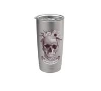 Memento Mori Teschio Bicchiere termico in acciaio inox doppia parete