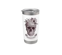Memento Mori Teschio Bicchiere termico in acciaio inox doppia parete