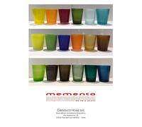 Memento Originale - Monochrome Bally - 18 bicchieri Glass - cl 30 - VETRO