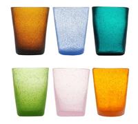 Memento Set 6 bicchieri acqua in pasta di vetro 300cc (Capri)