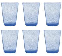 Memento Set 6 bicchieri acqua in pasta di vetro 300cc (Lavanda)