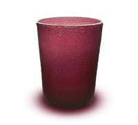 Memento Set 6 bicchieri acqua in pasta di vetro 300cc (Purple)