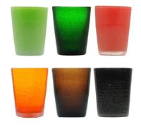 MEMENTO Set 6 bicchieri acqua in pasta di vetro 300cc (Sushi)