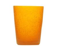 Memento Set 6 Bicchieri Vetro pulegoso Senza Gambo Mandarin