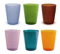 Memento synth Set 6 bicchieri acqua in PLASTICA resistente agli urti 330 cc - Armonia