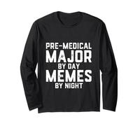 Memes by Night Pre Medical School Scherzo Maglia a Manica