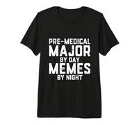 Memes by Night Pre Medical School Scherzo Maglietta Premium