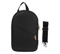 MEMEWOCA Borsa per utensili da cucina da campeggio, organizer portatile per pentole e stoviglie da esterno, porta-strumenti multifunzionale in fibra di poliestere per barbecue con tracolla, (Nera)