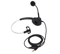 MEMEWOCA Cuffia per call center da 3,5 mm, auricolare monouso con cancellazione del rumore per il servizio clienti, dotato di microfono per telefoni VOIP; cuffia leggera per la