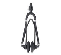 MEMEWOCA Risciacquo a Doppio Motore con Ventosa Rotonda, risciacquo per Motori fuoribordo marini, Kit di risciacquo del Motore a Doppio Flusso con connettore per Tubo da 5/8 di Pollice per