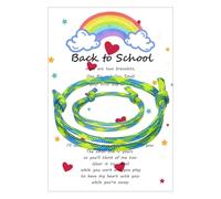 MEMFALL Braccialetto per il primo giorno di scuola, regalo per il rientro a scuola, per mamma e me, regalo per il primo giorno di scuola, ADJUSTABLE, Lega, Nessuna pietra preziosa