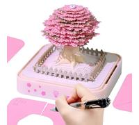 memo 3d - a forma di albero 2026, di scrittura del calendario di carta artistica | Scultura decorativa per scrivania da ufficio camera da letto in classe soggiorno sala per insegn