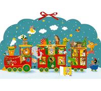 Memo-Adventskalender - Bunte Weihnachtseisenbahn der Tiere: Bunte Weihnachtseisenbahn der Tiere