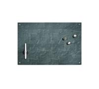 Memo Board in Vetro 60×40 cm - Magnetica, Design Antracite