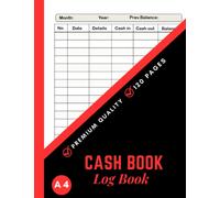 Memo Cash Book: Simple Ledger A4 : Cash Log book for Tracking Cash IN & Out for | Journal for Small Business Small Business .
