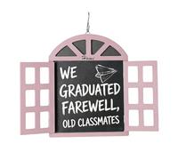 Memo Chalkboard - Wall-Mounted Erasable Message Board, Wooden Blackboard Sign | Display Chalkboard for Home Bedroom Kitchen Classroom Cafe Restaurant Bar Shop Wedding Party
