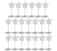 Memo Clip Forma di Cuore Portafoto Clip Porta Foto da Tavolo per Matrimoni Carte Biglietti da Visita Natale Comunione 20PCS