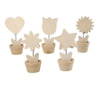 Memo Holders, H: 10 cm, plywood, 10 asstd