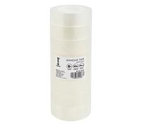 memobe Amex - Nastro adesivo trasparente multiuso - Scuola ufficio lavoro - Pellicola adesiva resistente - pellicola trasparente con adesivo in acrilico - Rotoli adesivi multiuso - 18 mm x 30 m