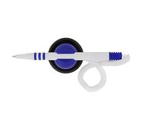 memobe Amex - Penna a sfera con cordino di sicurezza, accessorio moderno da ufficio, supporto autoadesivo per reception, ufficio postale