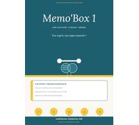 Memo'Box 1 - Livret d'activités Attention et Mémoire: 5 exercices progressifs pour entraîner la concentration et la mémoire des enfants du CE1 au CM2