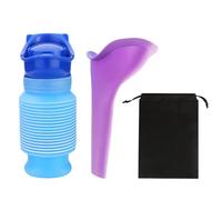 MEMOFYND 1 borraccia portatile per orinatoio, con 1 imbuto, 1 borsa portaoggetti, borraccia telescopica, per urina, a prova di perdite, per uomini e donne, WC portatile