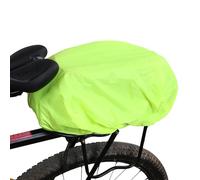 MEMOFYND 1 borsa da bicicletta, parapioggia, custodia riflettente, borsa da bicicletta, impermeabile, borsa da sella per bicicletta (verde fluorescente)