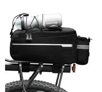 MEMOFYND 1 borsa portabiciclette, borsa da bicicletta, borsa per bagagli, borsa termica per bicicletta, borsa per portapacchi (nero)