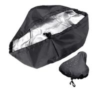 MEMOFYND 1 coprisella nero per bicicletta, impermeabile, 24 x 27 cm