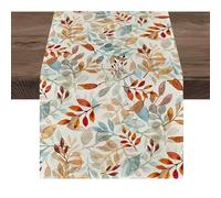 MEMOFYND 1 elegante runner estivo, decorazione per tavolo da cucina, per feste in vacanza, soggiorno, per le vacanze, per le vacanze, per la decorazione della foglia d'acero