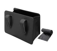 MEMOFYND 1 pattumiera per auto con 1 sacchetto della spazzatura, a prova di perdite, portatile, pieghevole, colore nero