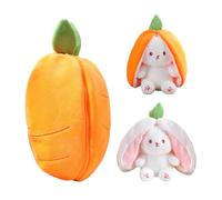 MEMOFYND 1 pezzo di cuscino di coniglio, cuscino per divano dei cartoni animati, giocattolo di coniglio bianco in peluche, decorazione per ufficio, soggiorno, vetrata (18 cm)