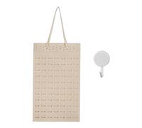 MEMOFYND 1 portagioielli per orecchini con 1 gancio adesivo bianco, scatola portaoggetti per orecchini, scatola portaoggetti per gioielli appesi, espositore per orecchini