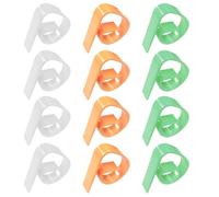 MEMOFYND 12 mollette da tovaglia in plastica, pinze da tovaglia elasticizzate, 47 x 37 x 11,7 mm, pinze da tovaglia da esterno, pinze da tovaglia regolabili, pinze da tovaglia da giardino, fissaggio